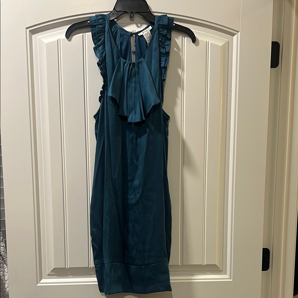 Esley Blue Ruffle Dress